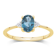 Lou Ovale Topaze & Diamants 1,15ct I