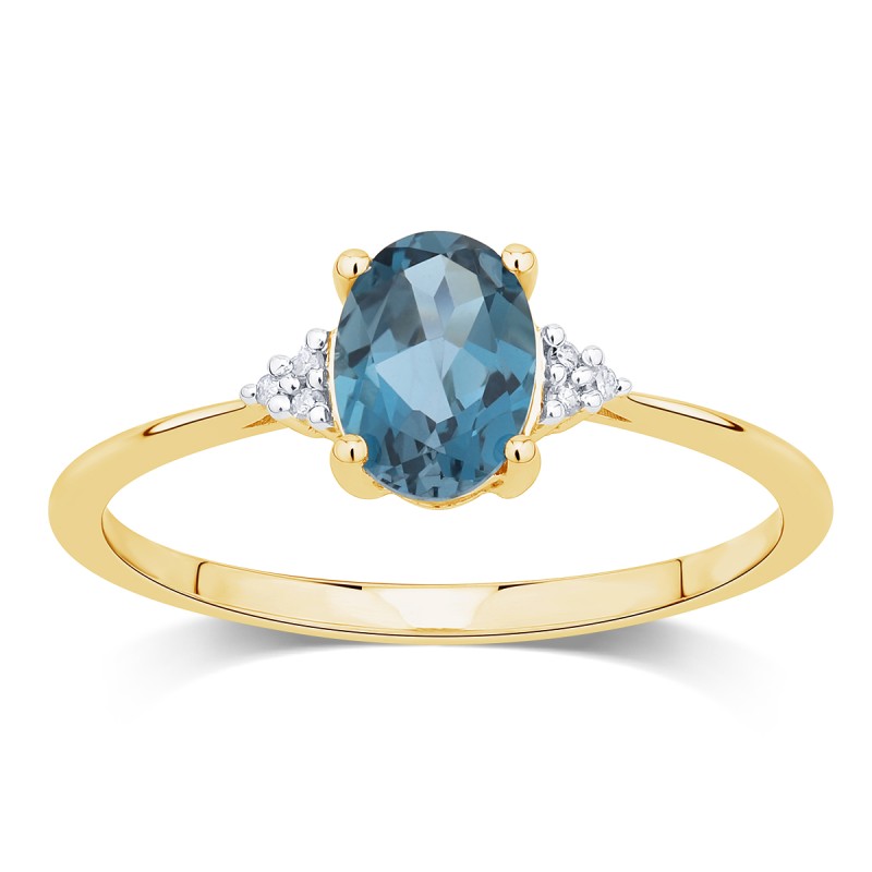 Lou Ovale Topaze & Diamants 1,15ct I