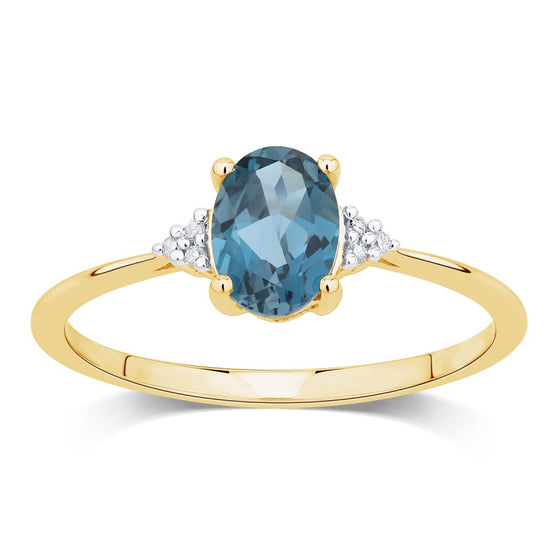 Lou Ovale Topaze & Diamants 1,15ct I