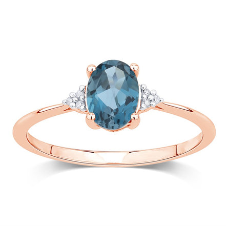 Lou Ovale Topaze & Diamants 1,15ct I