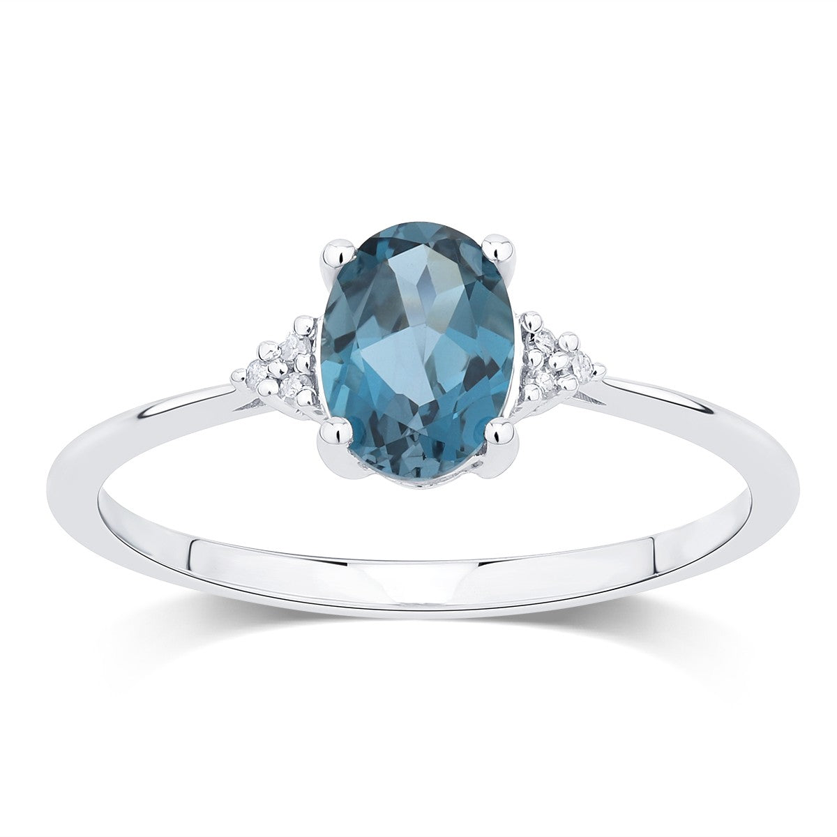 Lou Ovale Topaze & Diamants 1,15ct I