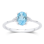 Lou Ovale Topaze & Diamants 1,15ct III