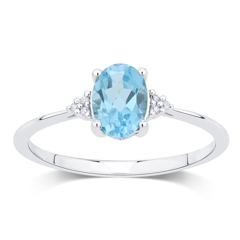 Lou Ovale Topaze & Diamants 1,15ct III
