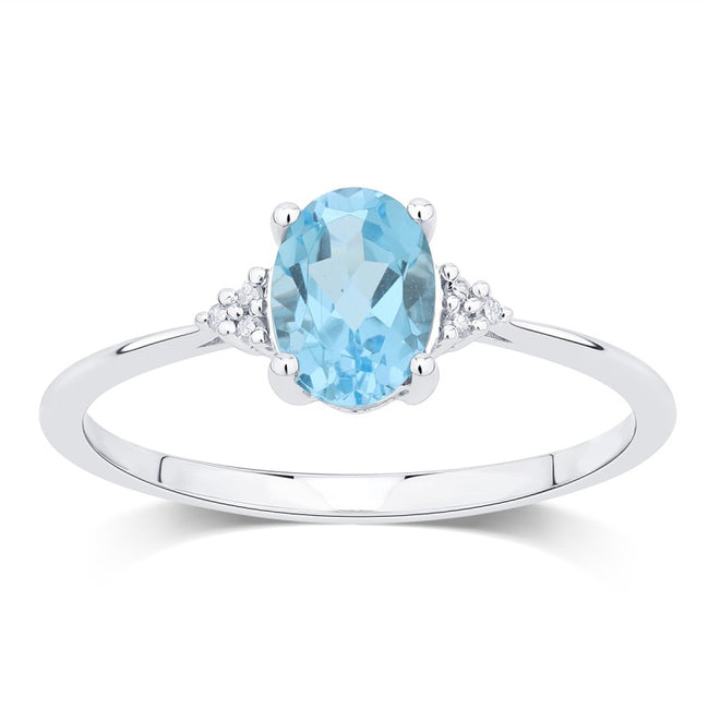 Lou Ovale Topaze & Diamants 1,15ct III
