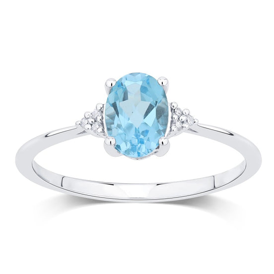 Lou Ovale Topaze & Diamants 1,15ct III