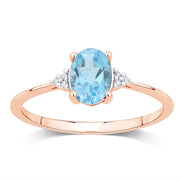 Lou Ovale Topaze & Diamants 1,15ct III