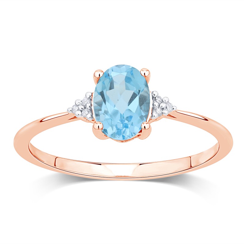 Lou Ovale Topaze & Diamants 1,15ct III