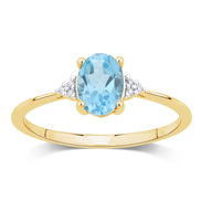 Lou Ovale Topaze & Diamants 1,15ct III