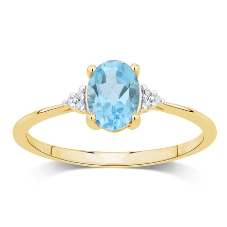 Lou Ovale Topaze & Diamants 1,15ct III