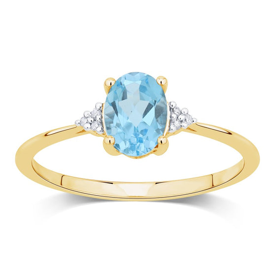 Lou Ovale Topaze & Diamants 1,15ct III