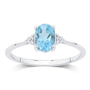 Lou Ovale Topaze & Diamants 1,15ct III