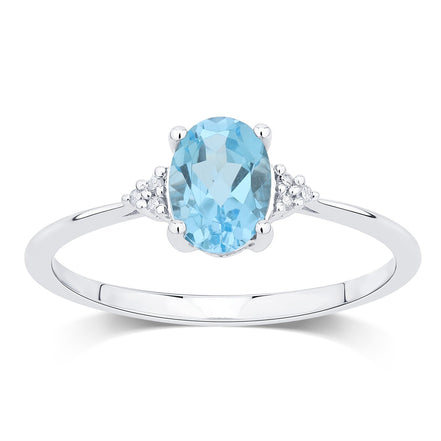 Lou Ovale Topaze & Diamants 1,15ct III