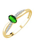 Toi & Moi Émeraude & Diamants 0,03ct I
