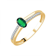 Émeraude et diamants 0,04ct VII