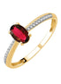 Serti clos Ovale Rubis & Diamants 0,05ct I