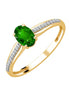 Oval Emerald & Diamond 0.05ct III