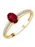 Serti Clos Ovale Rubis & Diamants 0,05ct II