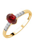 Ovale Rubis & Diamants 0,07ct I