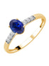 Serti Clos Ovale Saphir & Diamants 0,07ct I