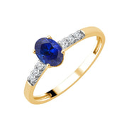 Serti Clos Ovale Saphir & Diamants 0,07ct I