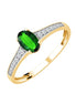 Serti Clos Ovale Émeraude & Diamants 0,07ct