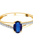 Ovale Saphir & Diamants 0,07ct II