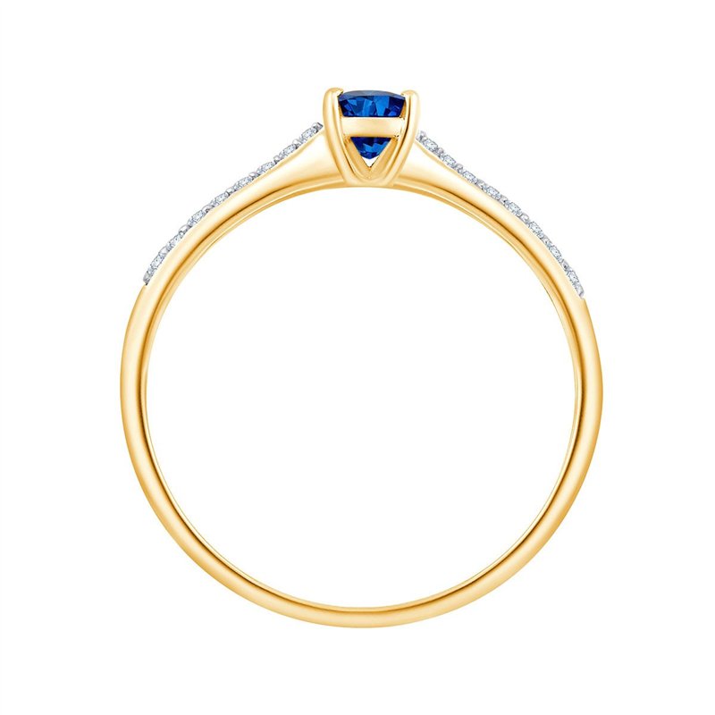 Ovale Saphir & Diamants 0,07ct II