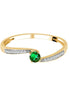 Toi & Moi Rond Émeraude & Diamants 0,03ct I