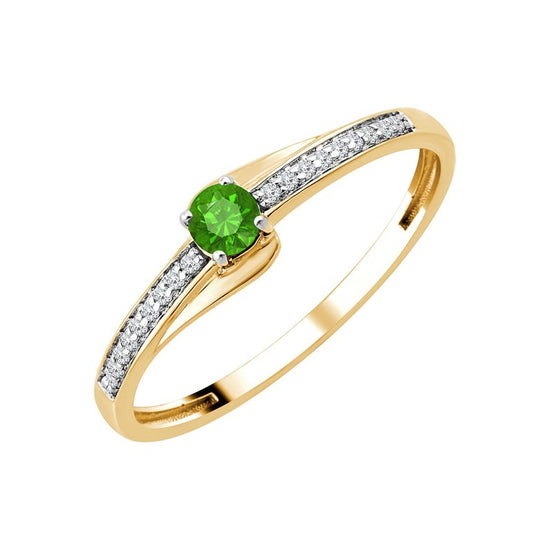 Émeraude et Diamants 0,04 ct VIII