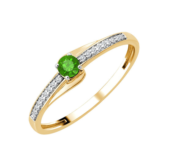 Émeraude et Diamants 0,04 ct VIII