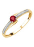 Rubis et diamants 0,04ct VIII