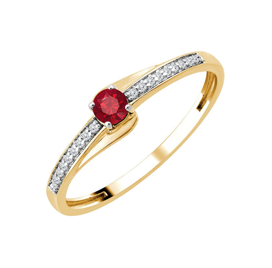 Rubis et diamants 0,04ct VIII
