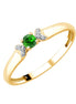 Round Emerald & Diamonds 0.01ct I