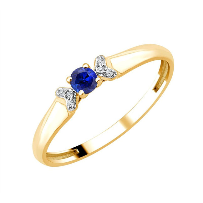 Rond Saphir & Diamants 0,01ct I