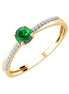 Bague Émeraude et Diamants 0,04ct