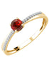 Round Ruby & Diamonds 0.04ct