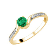 Émeraude et Diamants 0,03ct V