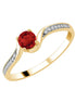 Rond Rubis et diamants 0,03ct II