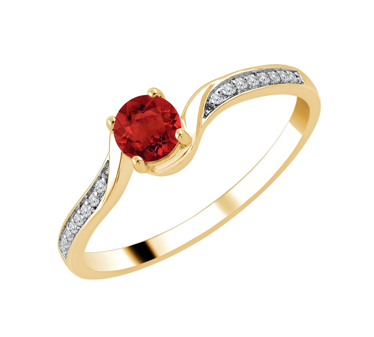 Rond Rubis et diamants 0,03ct II