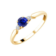 Bague Toi & Moi Saphir & Diamants 0,03ct