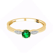 Rond Émeraude et Diamants 0,02ct II