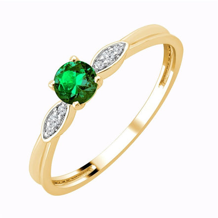 Rond Émeraude et Diamants 0,02ct II