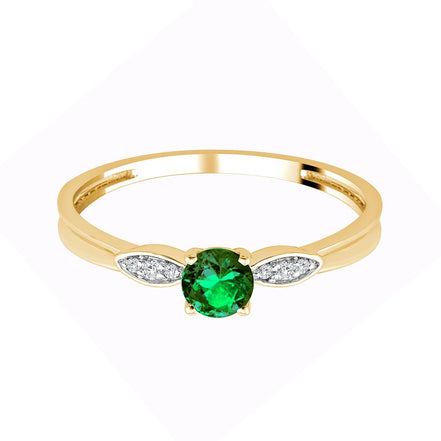 Rond Émeraude et Diamants 0,02ct II
