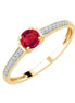 Serti Clos Rubis et Diamants 0,05ct