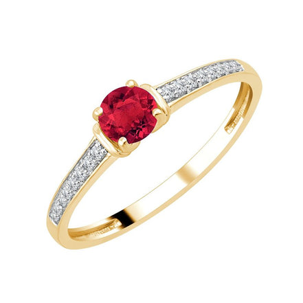 Serti Clos Rubis et Diamants 0,05ct
