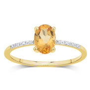 Lou Ovale Citrine & Diamants 1,10ct I