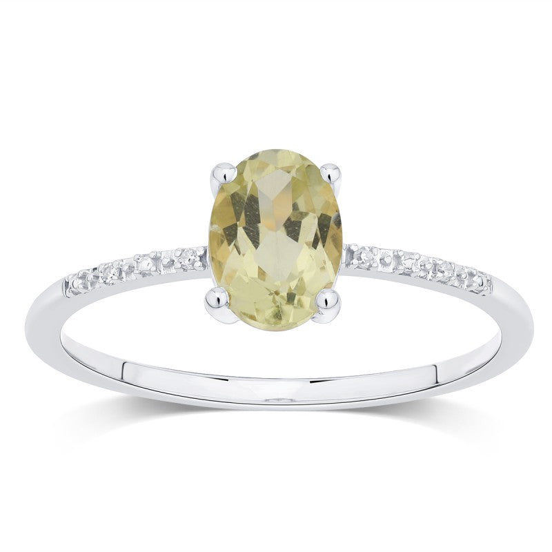 Lou Ovale Quartz Citron 1,10ct I