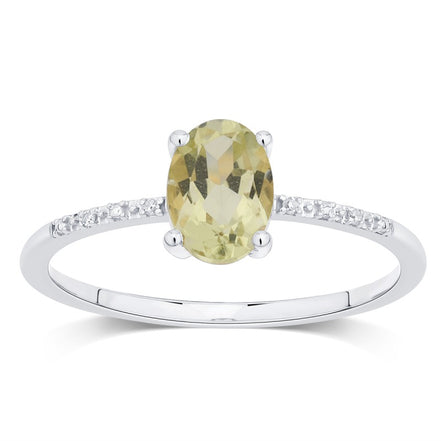 Lou Ovale Quartz Citron 1,10ct I