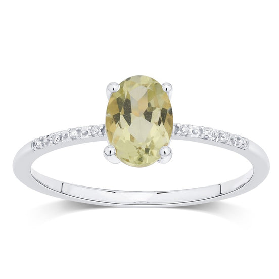 Lou Ovale Quartz Citron 1,10ct I