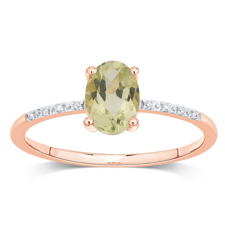 Lou Ovale Quartz Citron 1,10ct I